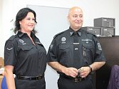 Na služebně Městské policie v Sedlčanech. Na snímku vpravo velitel Petr Krch.