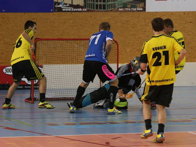 Finále Floorball Games 2014: Žraloci Příbram - Okříšky-Kněžice.