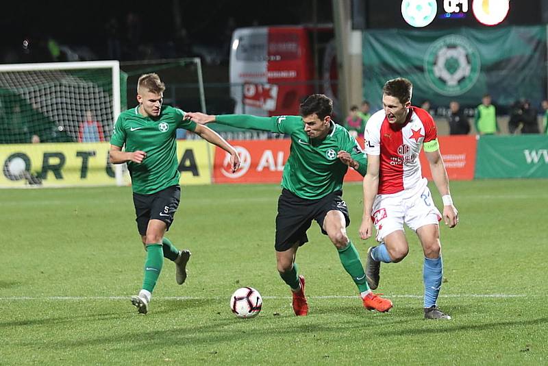 Zápas 25. kola FORTUNA:LIGY 1. FK Příbram - Slavia Praha 0:2.