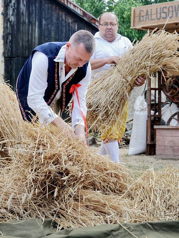 Lidé v Obecnici oblékli kroje a po letech oslavili dožínky. 