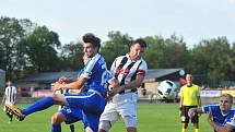 Stadion V Lipkách v Dobříši zažil ve středu v podvečer fotbalový svátek. K utkání 2. kola českého poháru MOL Cup sem přijel prvoligový tým Slovan Liberec.