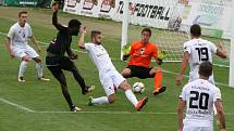 Z utkání 3. kola FNL: Příbram - Vlašim (2:3).