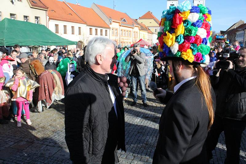 V sobotu odpoledne patřilo centrum Březnice masopustnímu reji masek.