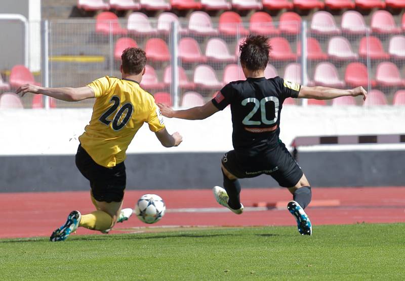 Utkání FNL Olympia Praha - 1. FK Příbram 2:2.