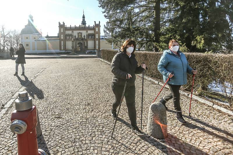 Barokní areál Svatá hora v Příbrami v sobotu 6. března 2021.