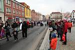 Sobotní masopustní průvod zahájil v Březnici čtyřicetidenní půst.