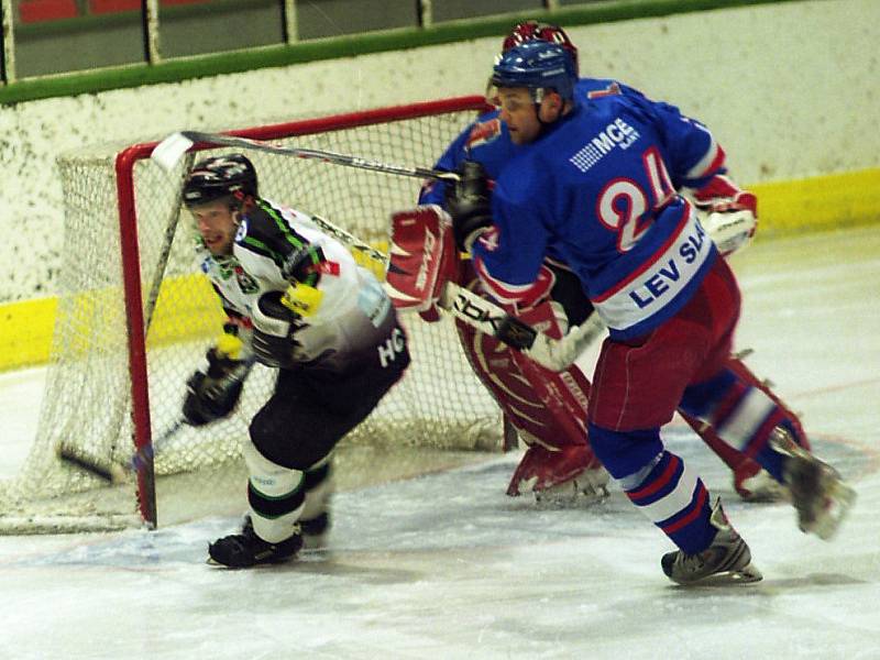 1. kolo play off KPM: HC Příbram - Slaný (3:2).