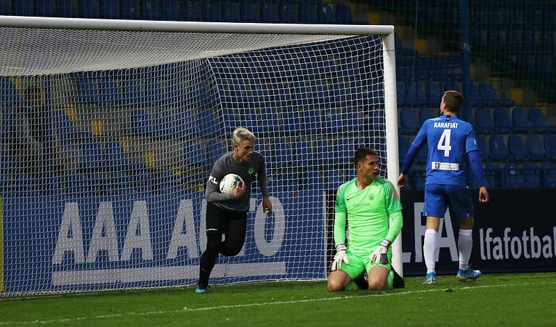 Zápas 15. kola FORTUNA:LIGY Slovan Liberec - 1. FK Příbram 3:2.