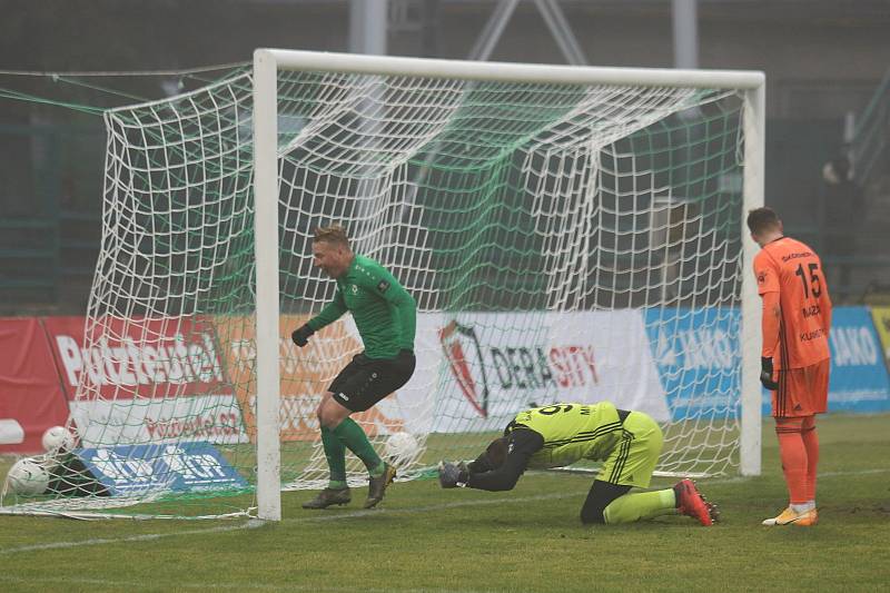 Ze zápasu 9. kola FORTUNA:LIGY mezi Příbramí a Mladou Boleslaví.