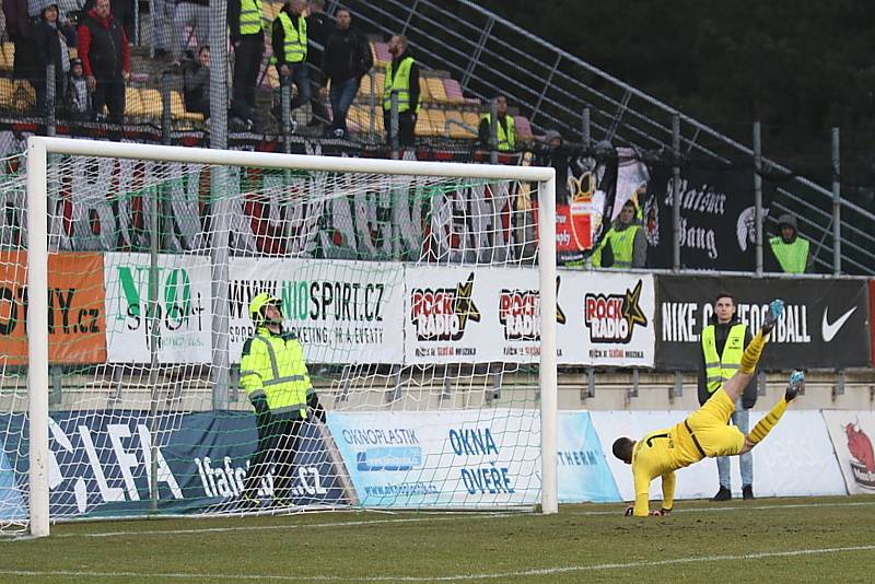 Zápas 25. kola FORTUNA:LIGY 1. FK Příbram - Slavia Praha 0:2.