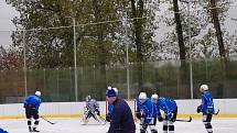 Trénink HC Škoda Plzeň v Dobříši.