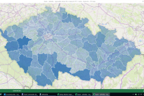 Mapa nehod řidičů pod vlivem alkoholu.