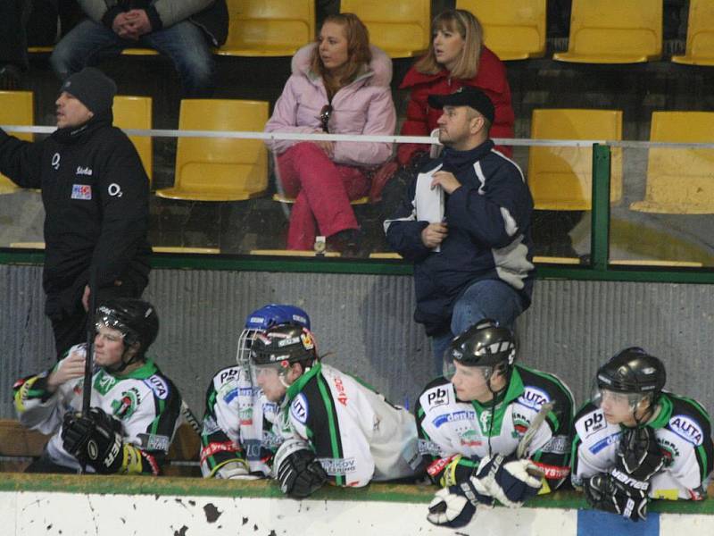 Semifinále KLM: HC Příbram - Velké Popovice (3:1).