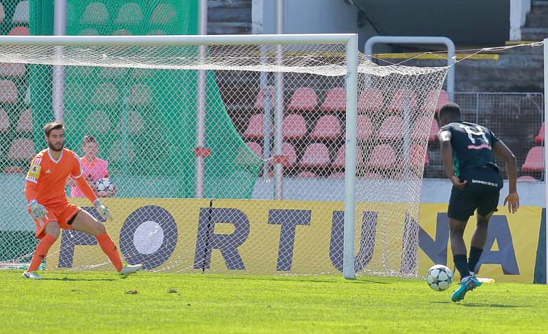 Utkání FNL Olympia Praha - 1. FK Příbram 2:2.