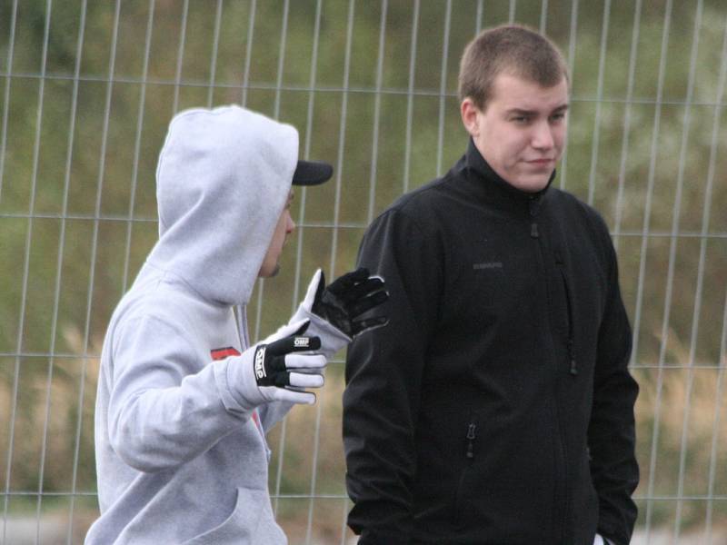 Finále Letní motokárové ligy 2015. Vojtěch Šrein a Tomáš Lomoz.