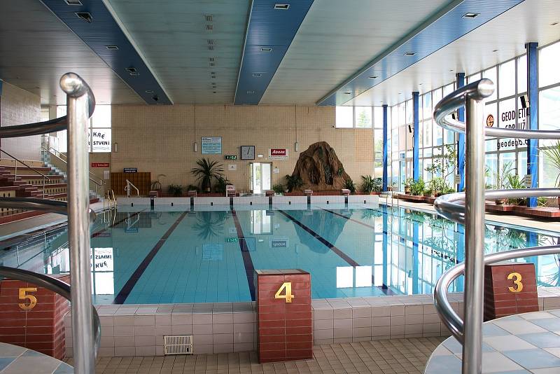 Vnitřní bazén v Příbrami.