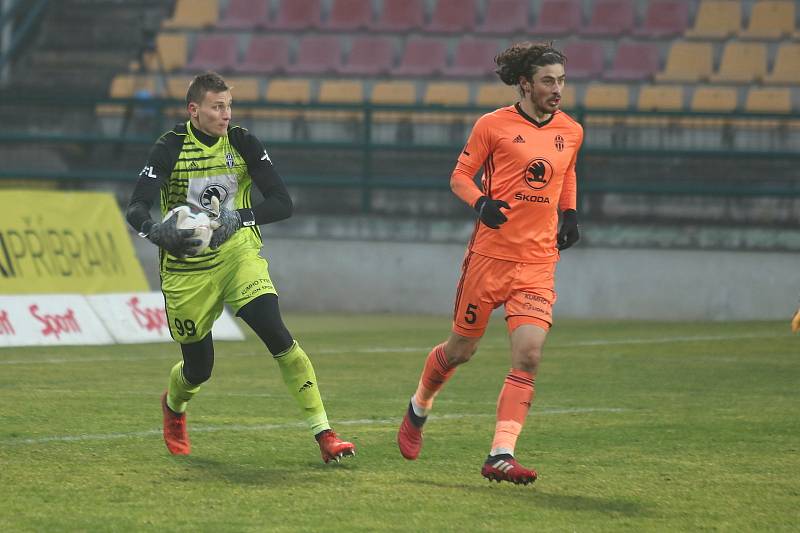 Ze zápasu 9. kola FORTUNA:LIGY mezi Příbramí a Mladou Boleslaví.