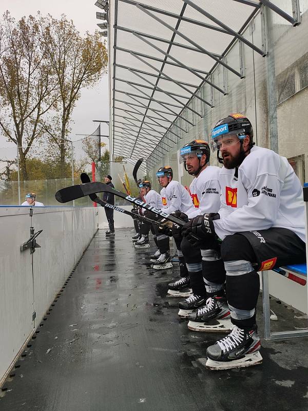 Trénink HC Sparta Praha v Dobříši.