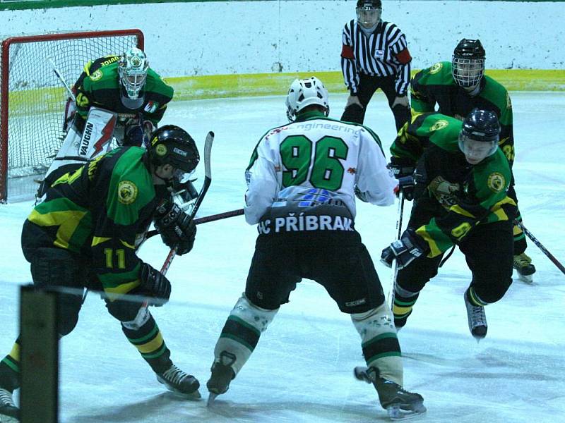 Krajská liga hokejistů: Příbram - V. Popovice (6:5 po sn).