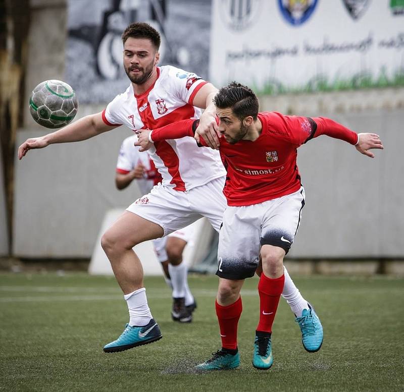 David Sandr v dresu reprezentace malé kopané.