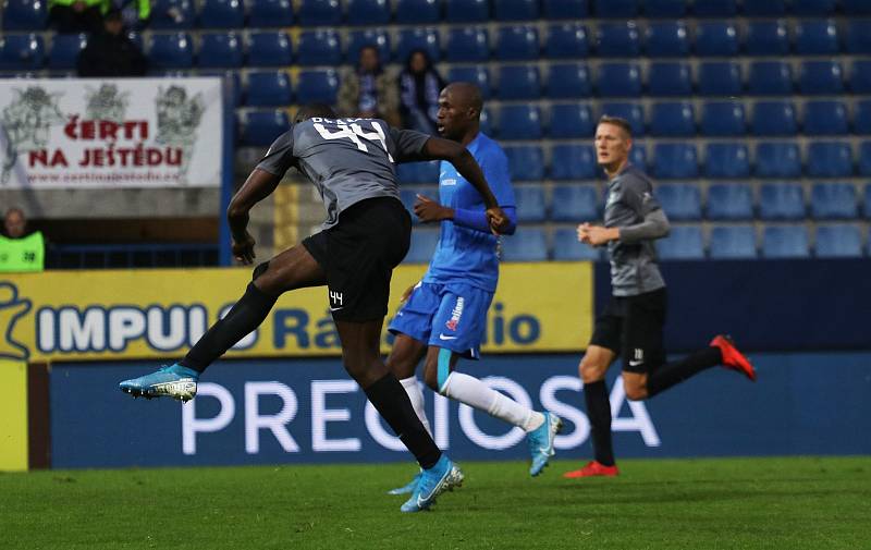 Zápas 15. kola FORTUNA:LIGY Slovan Liberec - 1. FK Příbram 3:2.