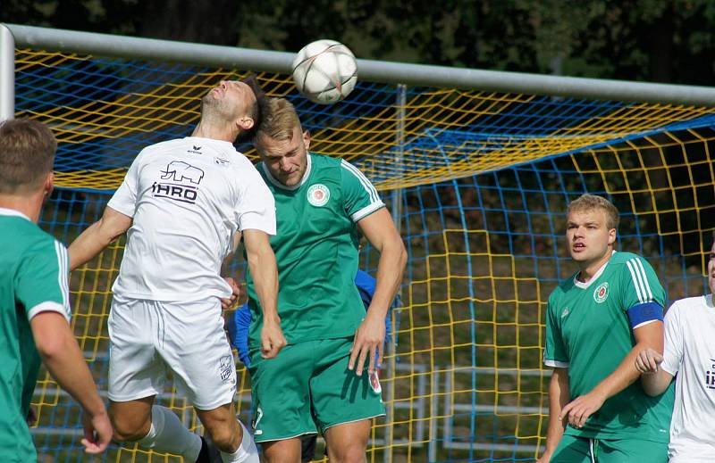 Zápas 7. kola Divize A 2018/2019 Mariánské Lázně - Tatran Sedlčany 2:1 (1:0).