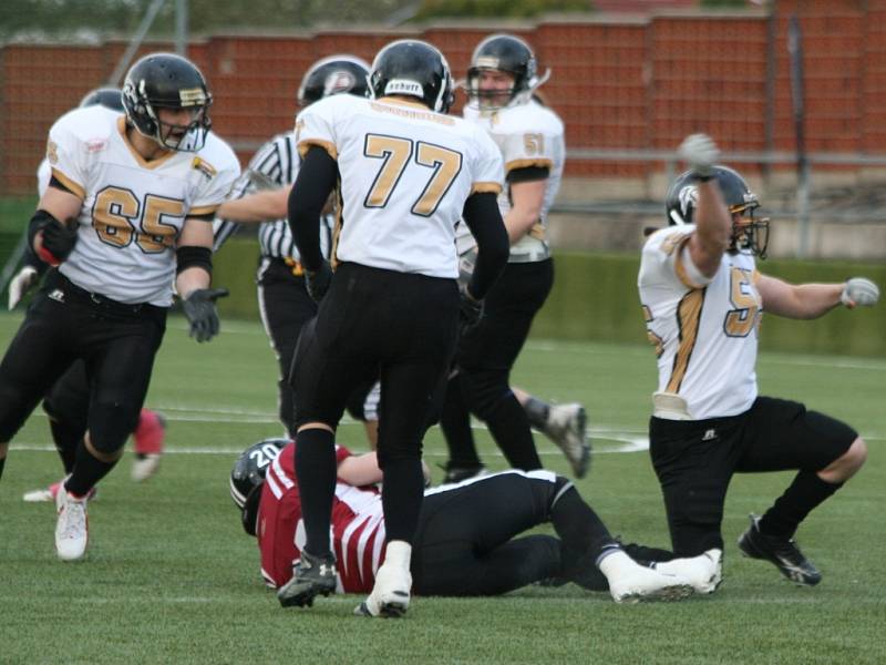 Česká liga amerického fotbalu: Bobcats - Stallions.