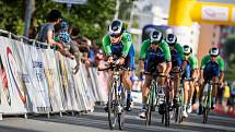 V první etapě Czech Cycling Tour UCI 2.1 obsadili příbramští 18. místo se ztrátou 1:50 min na vítěze. Foto: Josef Vaishar