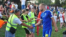 Stadion V Lipkách v Dobříši zažil ve středu v podvečer fotbalový svátek. K utkání 2. kola českého poháru MOL Cup sem přijel prvoligový tým Slovan Liberec.