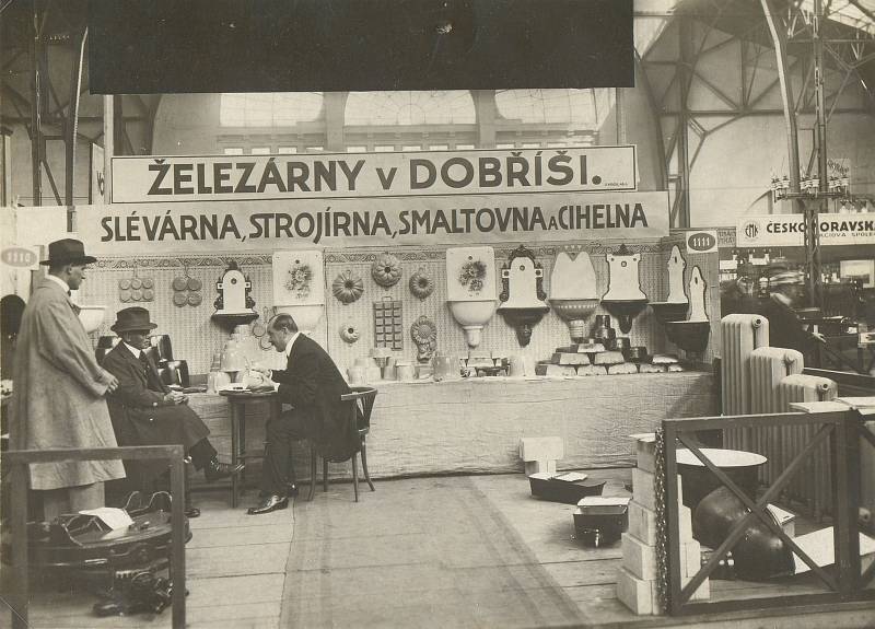 Dobříšské železárny na výstavě v roce 1924.