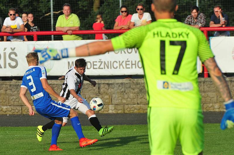 Stadion V Lipkách v Dobříši zažil ve středu v podvečer fotbalový svátek. K utkání 2. kola českého poháru MOL Cup sem přijel prvoligový tým Slovan Liberec.