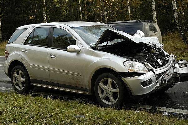 Nehoda na silnici I/4 nedaleko obce Háje