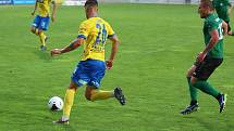 Ze zápasu úvodního kola FORTUNA:LIGY 2020/2021 1. FK Příbram - FK Teplice 1:3.