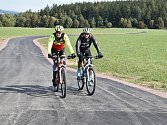 Cyklostezka mezi Příbrami a Bohutínem.