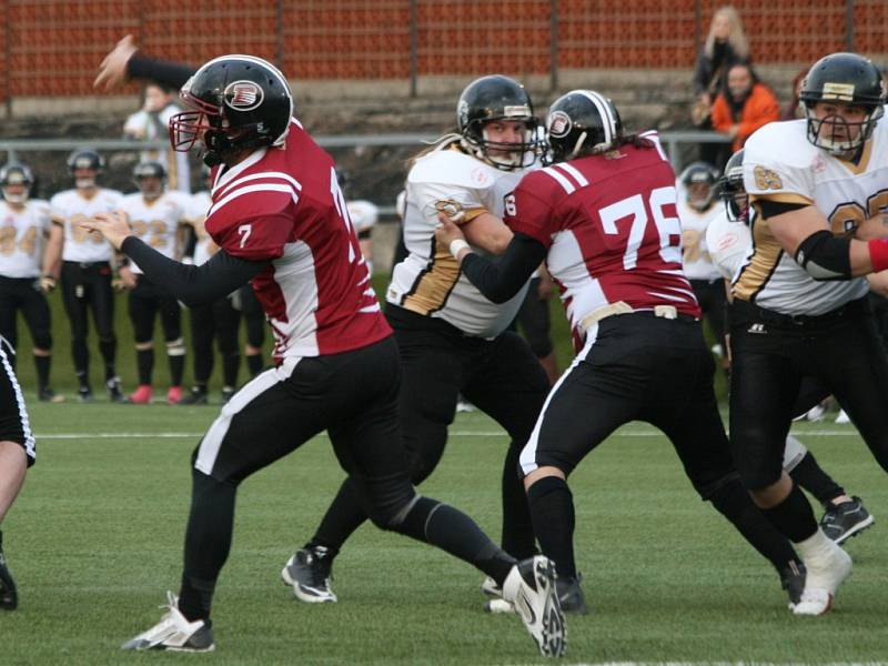 Česká liga amerického fotbalu: Bobcats - Stallions.