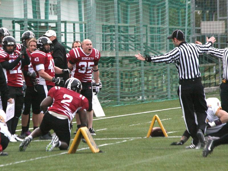 Česká liga amerického fotbalu: Bobcats - Stallions.