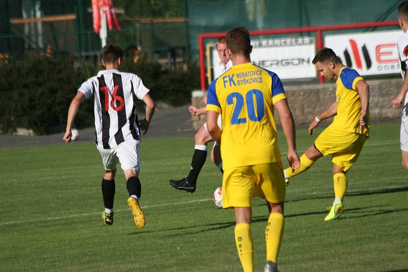 Divize B MFK Dobříš - FK Neratovice-Byškovice 0:1.