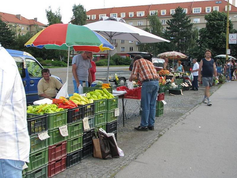 Zelný trh na náměstí 17. listopadu v Příbrami