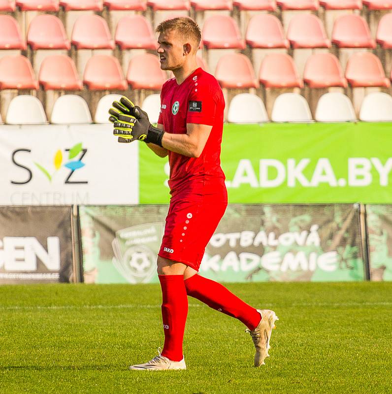 Brankář 1. FK Příbram Martin Melichar.