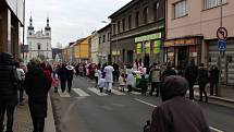 Sobotní masopustní průvod zahájil v Březnici čtyřicetidenní půst.