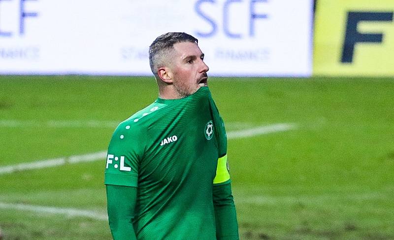 Ze zápasu 17. kola FORTUNA:LIGY Pardubice - Příbram 1:0. Hráno ve vršovickém Ďolíčku.