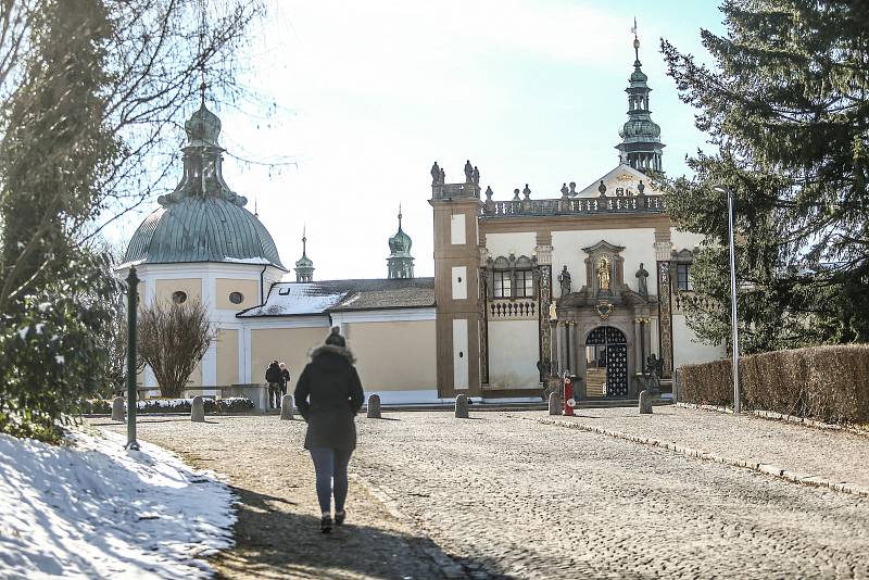 Barokní areál Svatá hora v Příbrami v sobotu 6. března 2021.