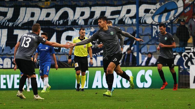 Zápas 15. kola FORTUNA:LIGY Slovan Liberec - 1. FK Příbram 3:2.