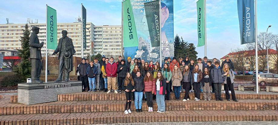 Exkurze Základní školy Školní Příbram VIII ve Škodě Auto.