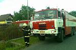 Asistence hasičů u rallye a požár v Pičíně.