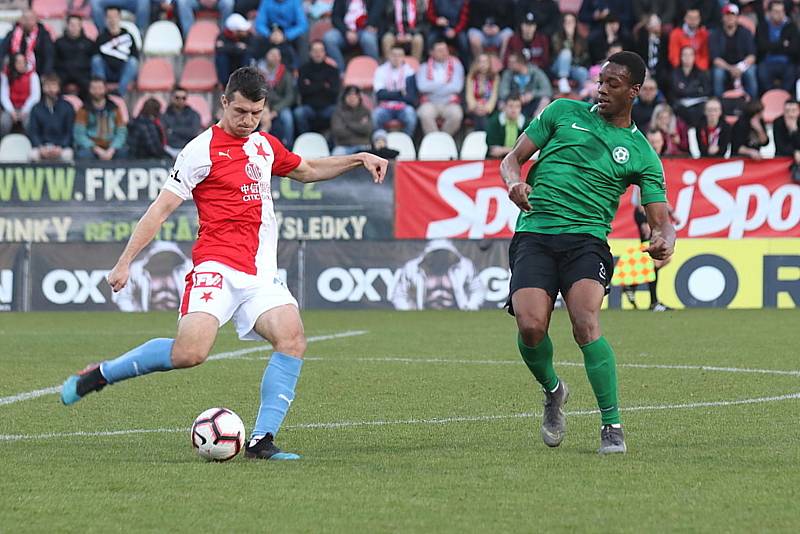 Zápas 25. kola FORTUNA:LIGY 1. FK Příbram - Slavia Praha 0:2.