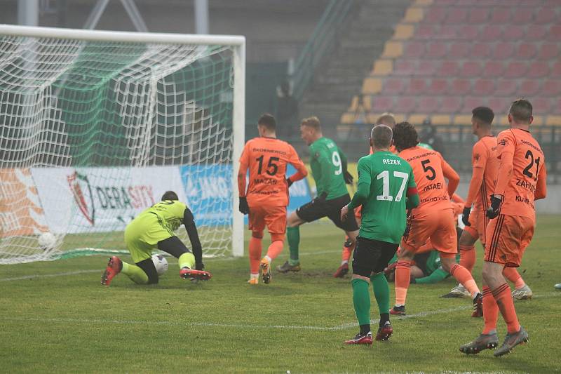 Ze zápasu 9. kola FORTUNA:LIGY mezi Příbramí a Mladou Boleslaví.