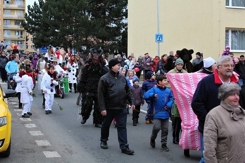 Sobotní masopustní průvod zahájil v Březnici čtyřicetidenní půst.