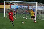 Ze zápasu divize B MFK Dobříš - Brandýs nad Labem 4:2.