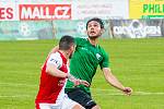 Ze zápasu 27. kola FORTUNA:LIGY Příbram - Slavia Praha 0:1.